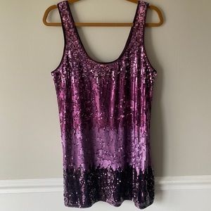 Express sequined mini dress